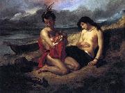 Delacroix Auguste The Natchez oil on canvas